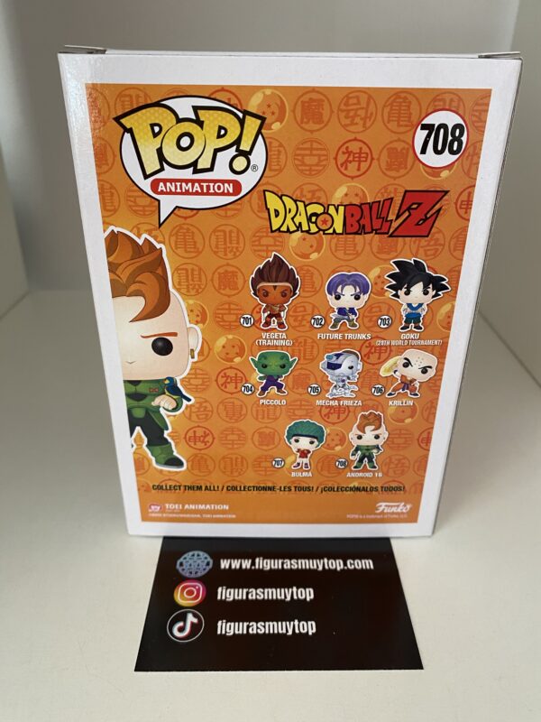 Funko POP Android 16 708 dragon ball Z estilo metalizado - Imagen 5