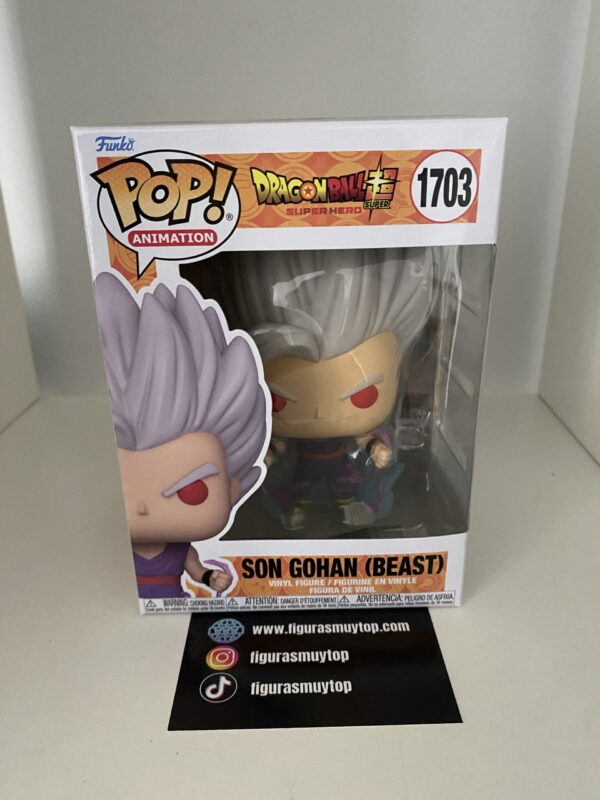 Funko Figura POP Dragon Ball Super Super Hero Gohan Beast 1703 - Imagen 2