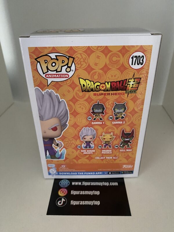 Funko Figura POP Dragon Ball Super Super Hero Gohan Beast 1703 - Imagen 5