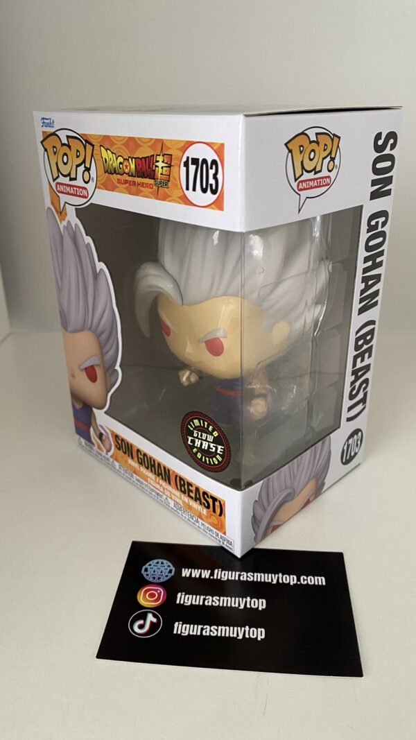 Funko Figura POP Dragon Ball Super Super Hero Gohan Beast 1703 (CHASE) - Imagen 3