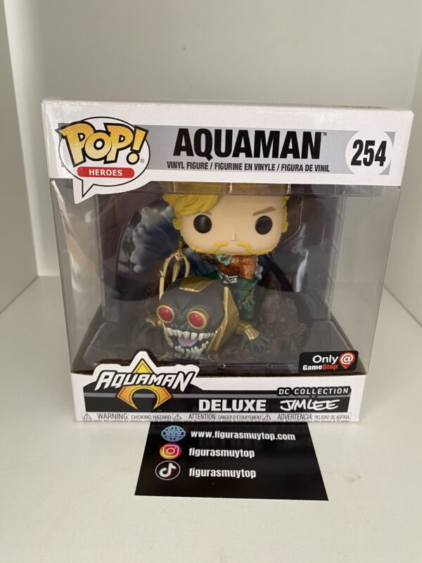 Funko POP Aquaman 254 deluxe DC comics - Imagen 2