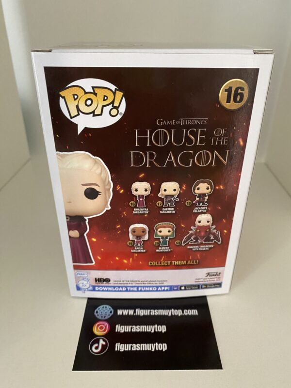 Funko Figura POP La Casa del Dragon 3 Rhaenyra Targaryen 16 house of dragon - Imagen 5