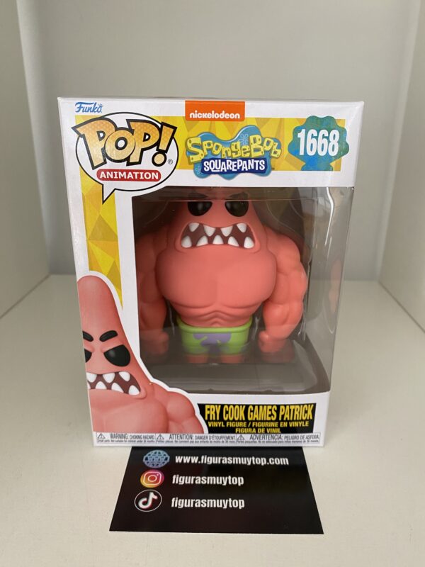 Funko Figura POP Bob Esponja Fry Cook Game Patrick 1668 - Imagen 2