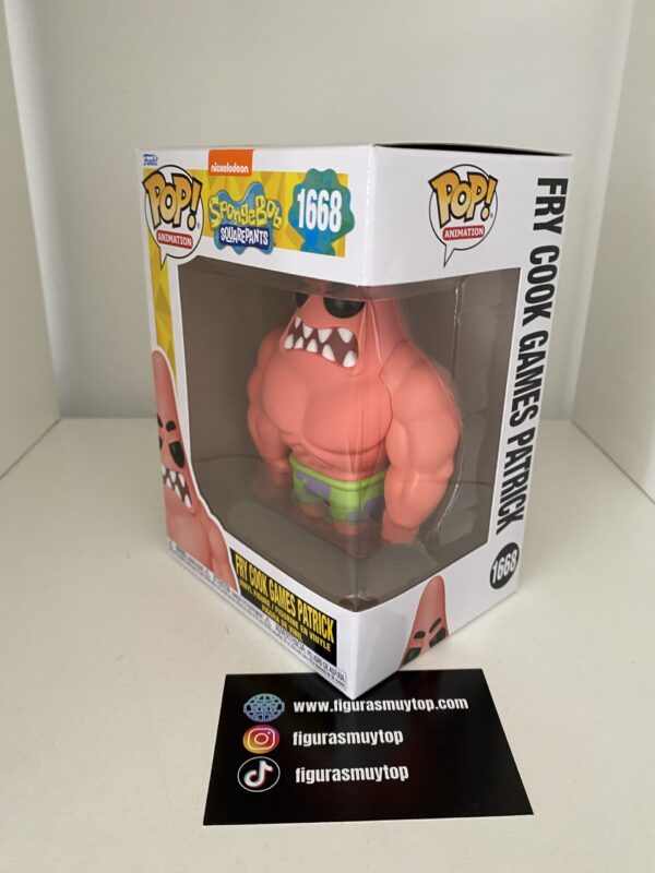 Funko Figura POP Bob Esponja Fry Cook Game Patrick 1668 - Imagen 3