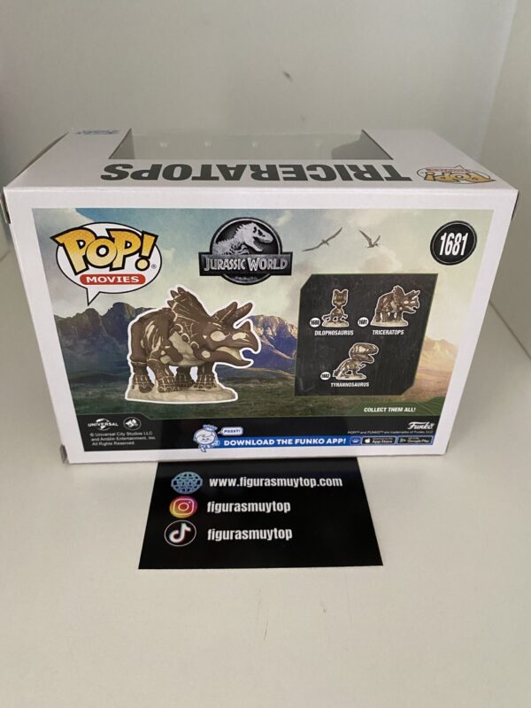 Funko Figura POP Jurassic World Triceratops 1681 - Imagen 4
