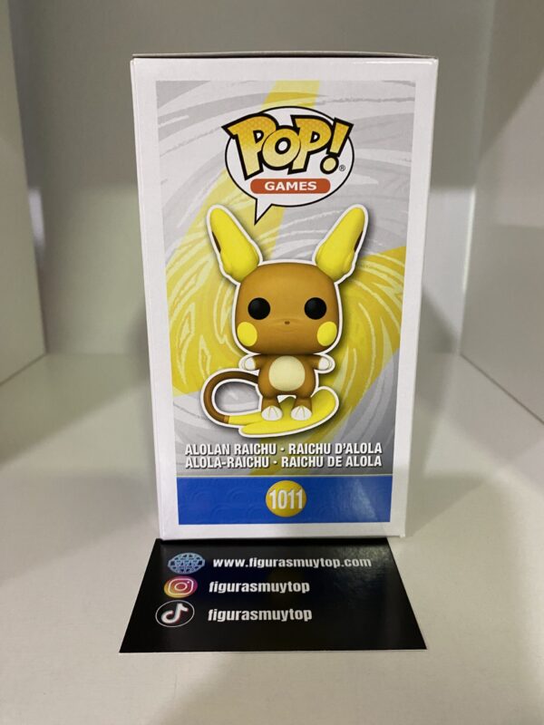 Funko pop! POKÉMON - POP ALOLAN RAICHU 1011 - Imagen 4