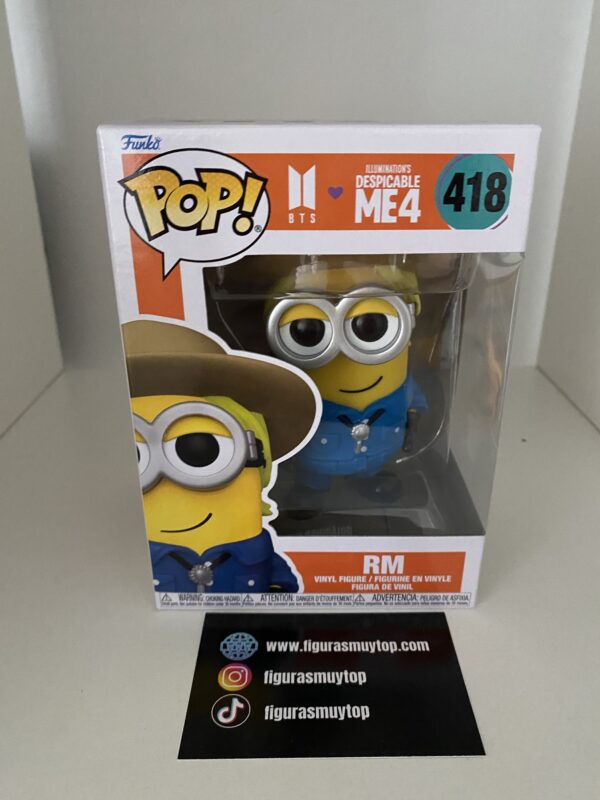 Funko POP! Figura POP Gru Mi Villano Favorito 4 RM Minion 418 BTS