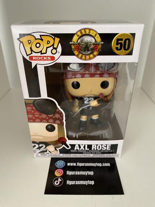 Funko pop Axl Rose 50 guns and roses rocks