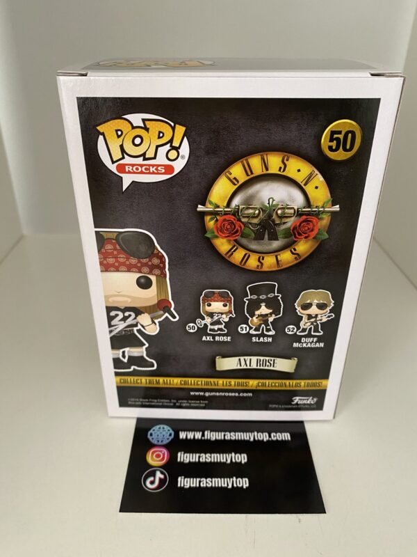 Funko pop Axl Rose 50 guns and roses rocks - Imagen 4