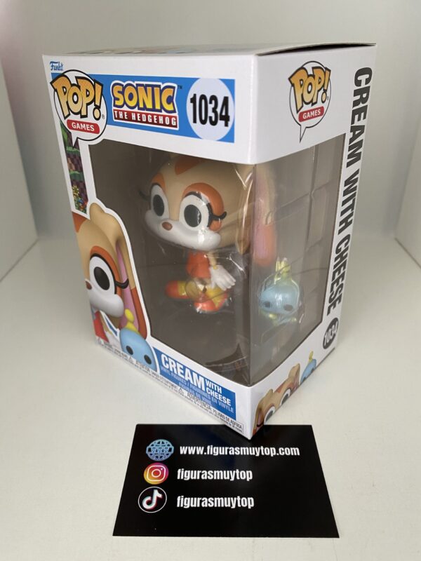 Funko pop! SONIC THE HEDGEHOG - POP & BUDDY CREAM WITH CHEESE 1034 - Imagen 2