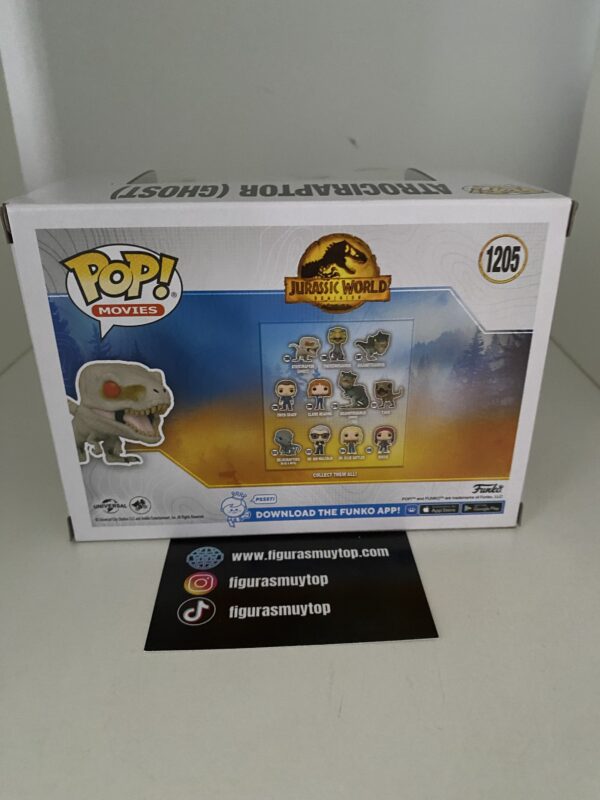 Funko POP! Atrociraptor ghost 1205 Jurassic World Parque Jurásico - Imagen 3