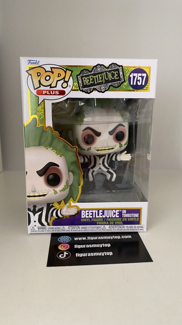 Funko Figura POP Beetlejuice On Tombstone 1757 - Imagen 2