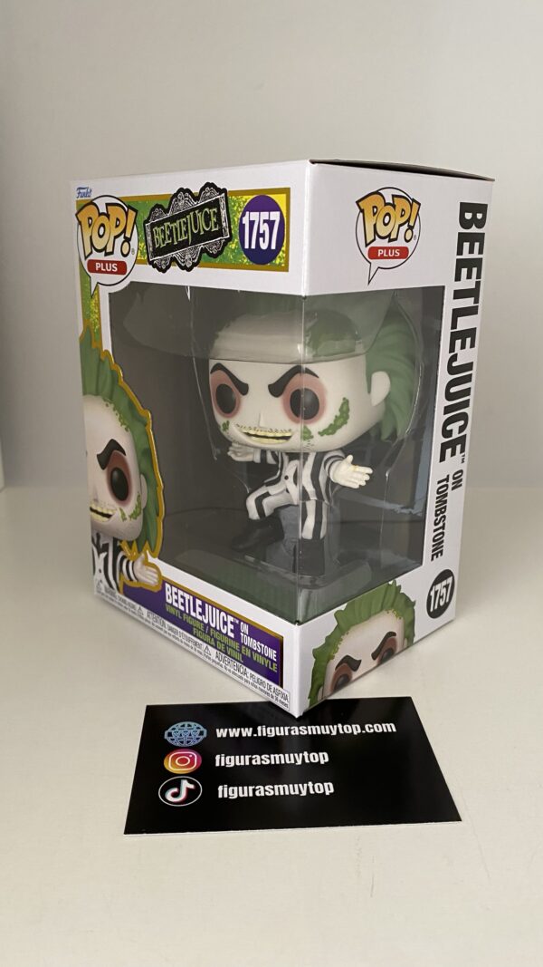 Funko Figura POP Beetlejuice On Tombstone 1757 - Imagen 3