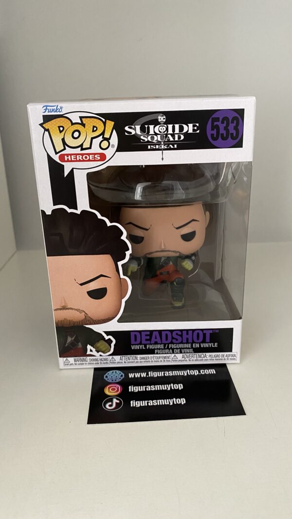 Funko Figura POP DC Comics Escuadron Suicida Isekai Deadshot 533 - Imagen 2