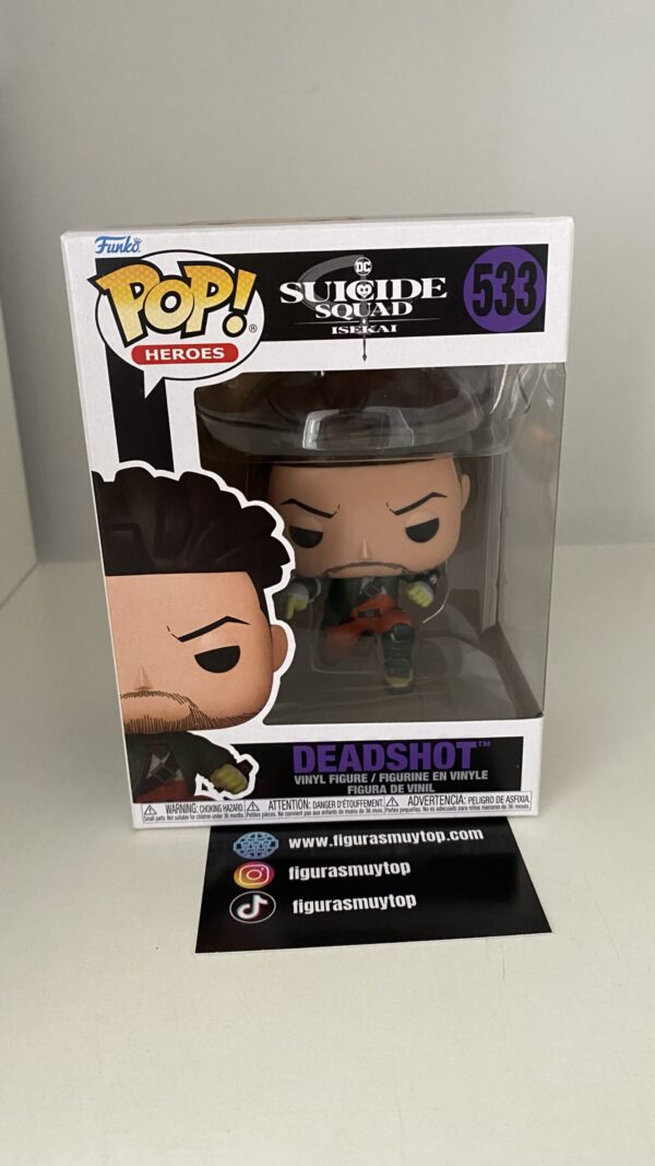 Funko Figura POP DC Comics Escuadron Suicida Isekai Deadshot 533 - Imagen 2