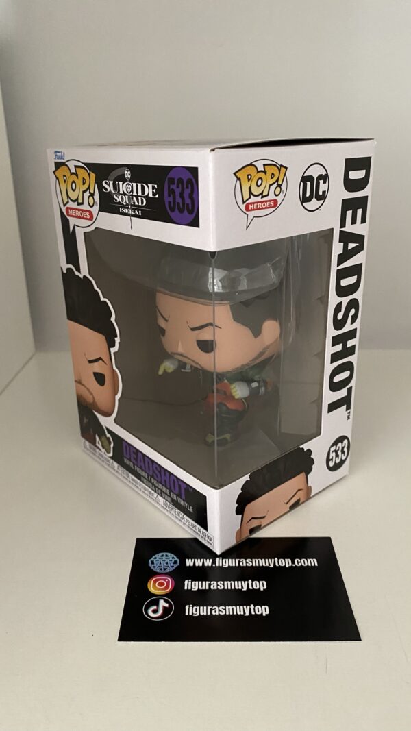Funko Figura POP DC Comics Escuadron Suicida Isekai Deadshot 533 - Imagen 3