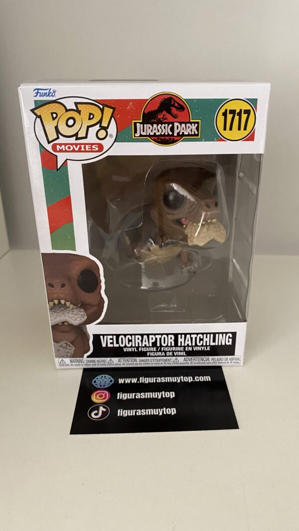 Funko POP Parque Jurásico Velociraptor Hatchling 1717 Jurassic Park - Imagen 2