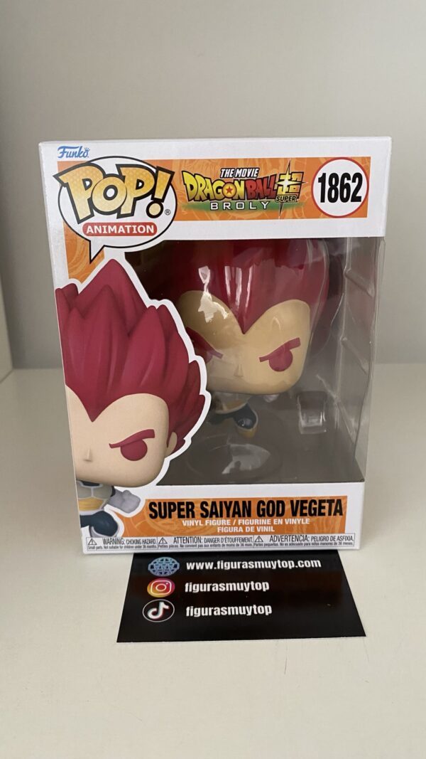 Funko Figura POP Dragon Ball Super Broly Super Saiyan God Vegeta 1862 - Imagen 2