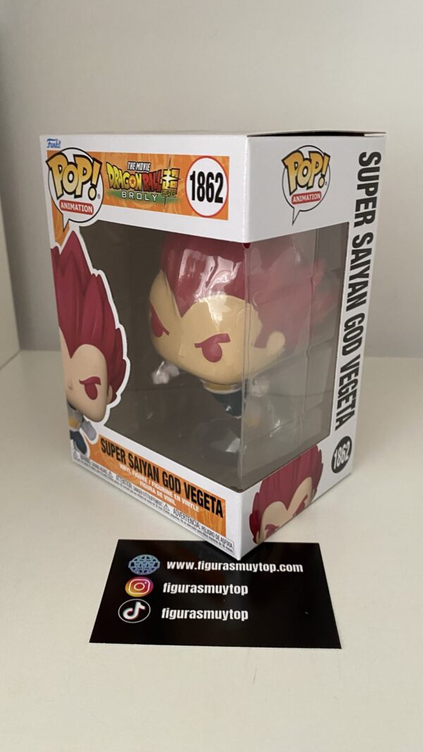 Funko Figura POP Dragon Ball Super Broly Super Saiyan God Vegeta 1862 - Imagen 3