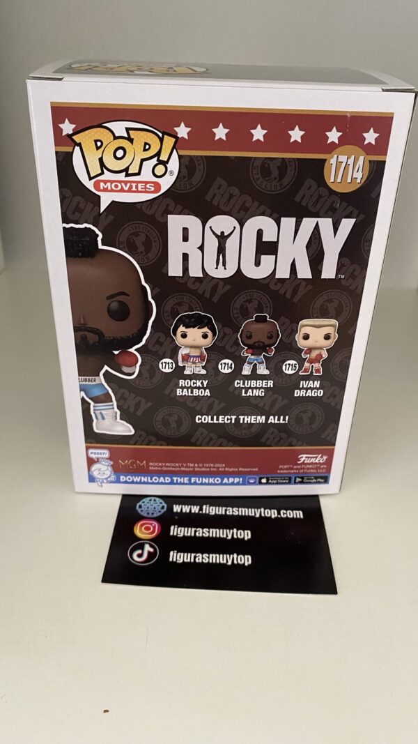 Funko Figura POP Rocky Balboa Clubber Lang 1714 - Imagen 4