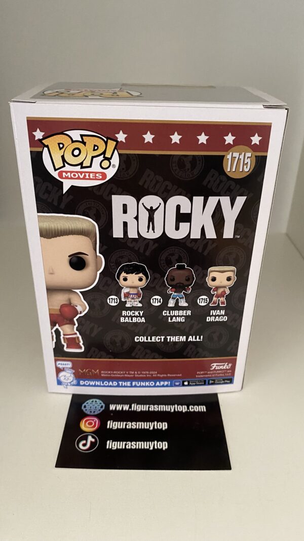 Funko Figura POP Rocky Balboa Ivan Drago 1715 - Imagen 4