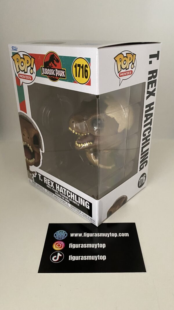 Funko POP PARQUE JURÁSICO TYRANNOSAURUS REX HATCHLING 1716 - Imagen 2