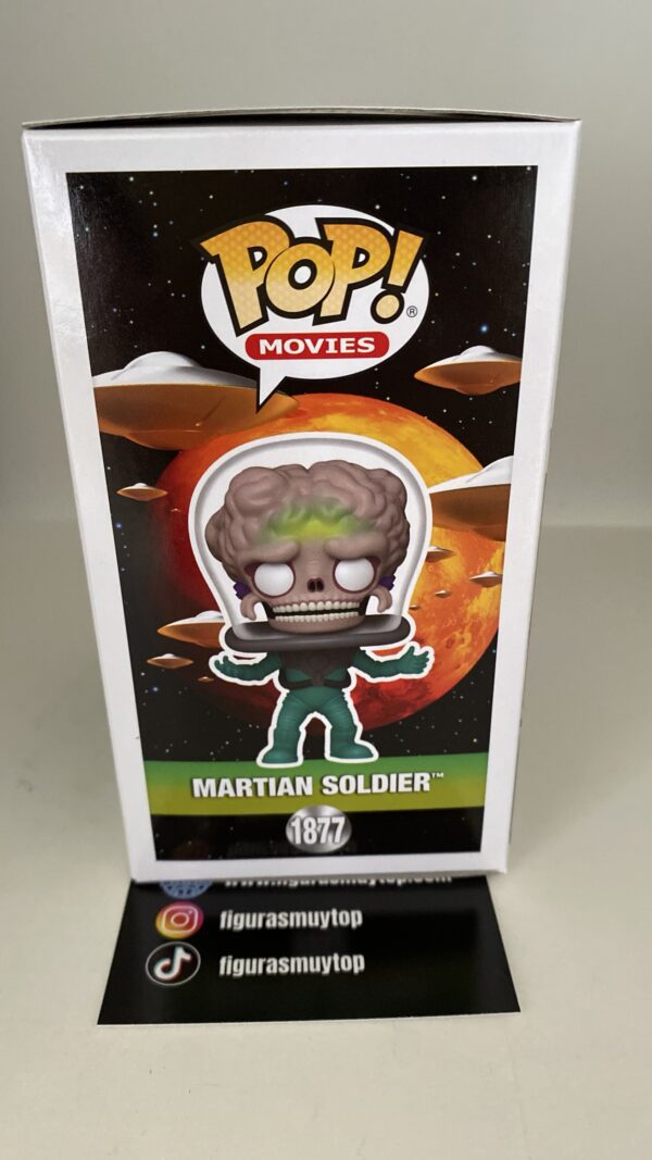 Funko Figura POP Mars Attacks Martian Soldier Exclusivo 1877 - Imagen 3
