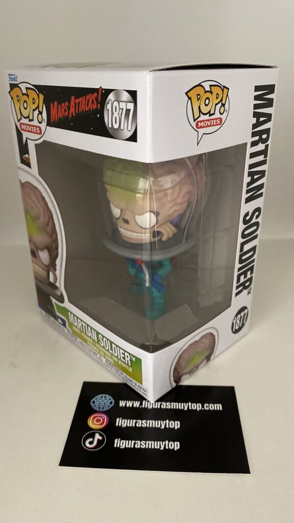 Funko Figura POP Mars Attacks Martian Soldier 1877 - Imagen 2