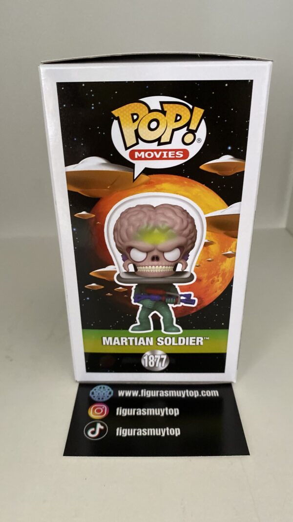 Funko Figura POP Mars Attacks Martian Soldier 1877 - Imagen 3