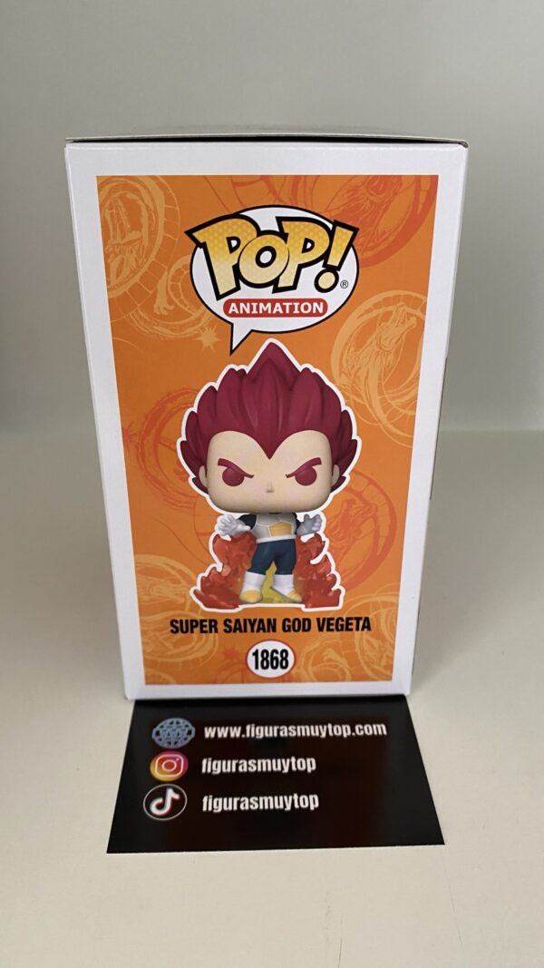 Funko EXCLUSIVO Dragon Ball Super: Broly - Super Saiyan God Vegeta (With Flames) 1868 - Imagen 3