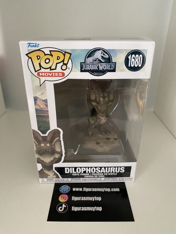 Funko POP PARQUE JURÁSICO - POP DILOPHOSAURUS (FOSSIL) 1680 - Imagen 2
