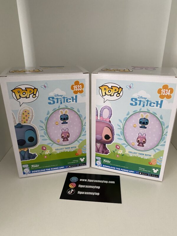 Funko POP BUNDLE Angel y Stitch Conejo de Pascua Disney Easter - Imagen 2
