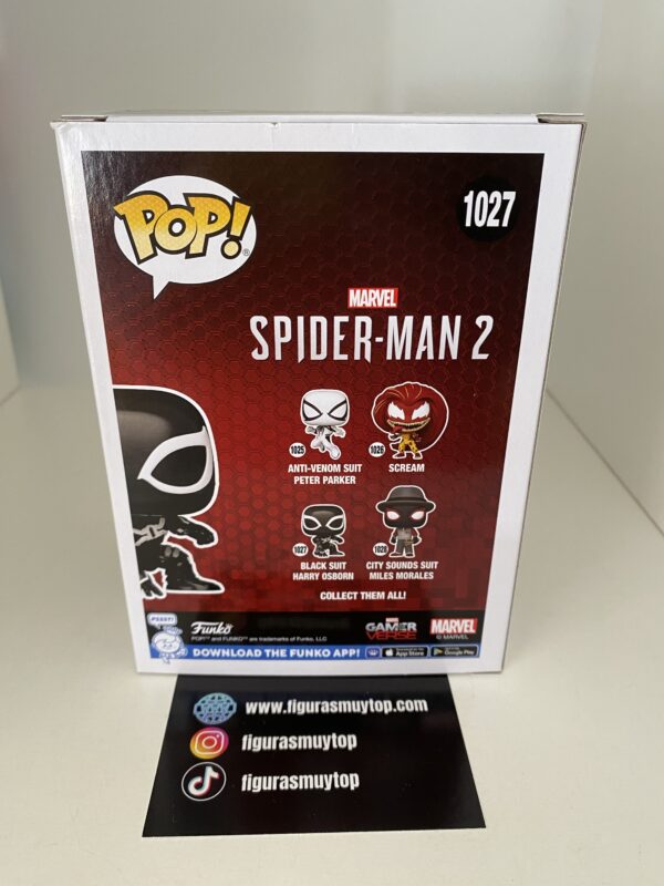 Funko POP! Black Suit Harry Osborn 1027 Spiderman 2 - Imagen 4