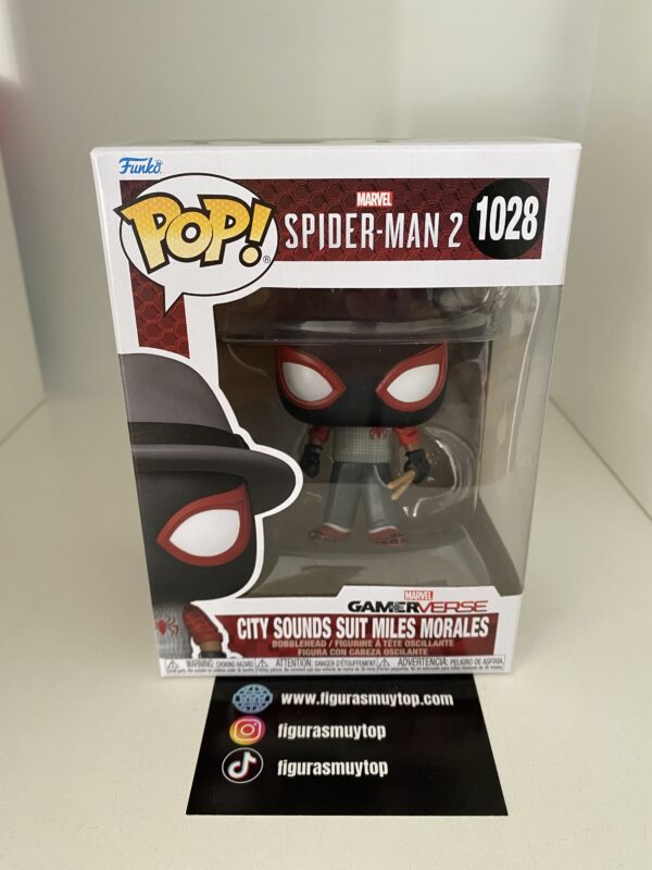 Funko POP! City sounds suit Miles Morales 1028 Spiderman 2