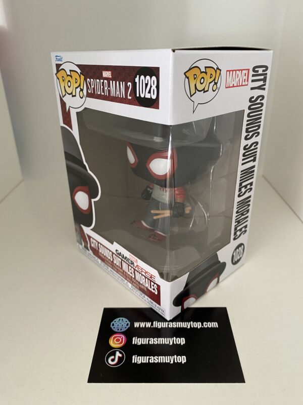 Funko POP! City sounds suit Miles Morales 1028 Spiderman 2 - Imagen 3