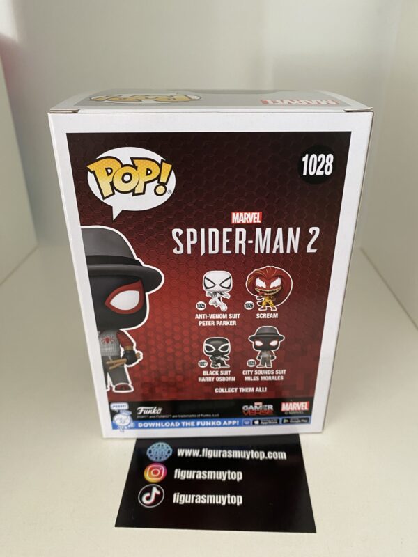 Funko POP! City sounds suit Miles Morales 1028 Spiderman 2 - Imagen 4