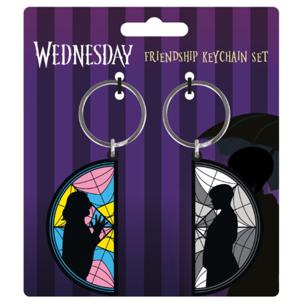 Llavero keyring MIÉRCOLES - LLAVERO WEDNESDAY ENID WINDOW 2 PIEZAS