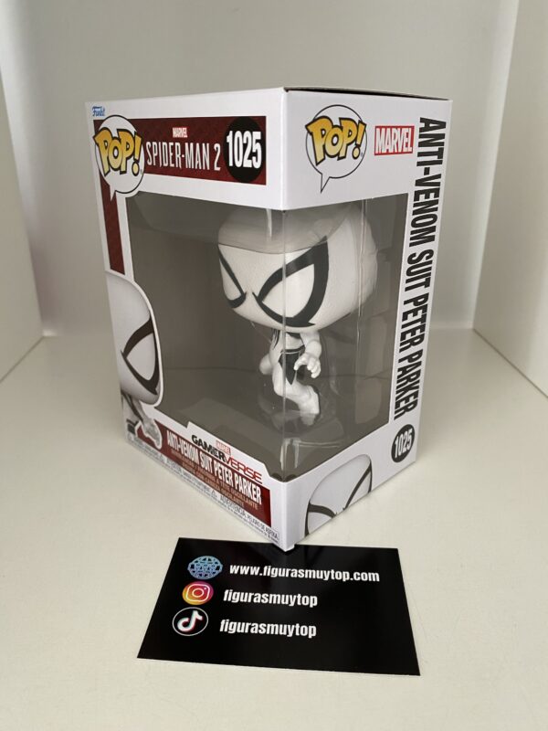 Funko POP! Anti venom suit Peter Parker Spiderman 2 Marvel - Imagen 2