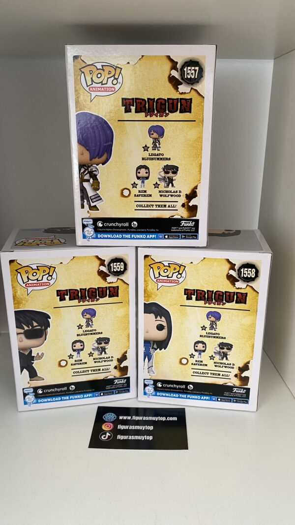 Funko POP! SET COMPLETO Trigun - Imagen 4