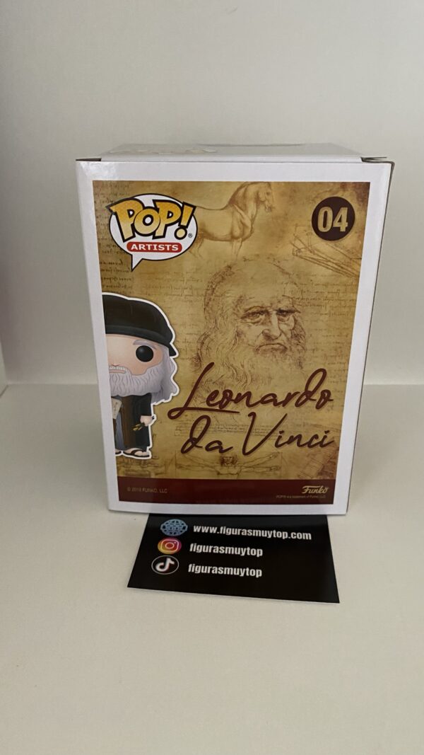 Funko pop! Leonardo Da Vinci 04 artist - Imagen 3