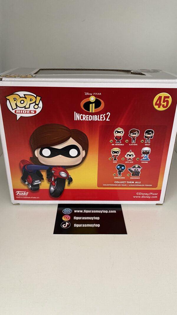 Funko POP! Rides elastigirl on elasticycle 45 incredibles 2 - Imagen 4