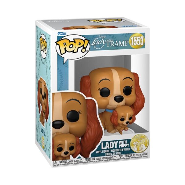 *MARZO 2025* Funko La dama y el vagabundo Figura POP! Disney Vinyl Lady with puppy 1553