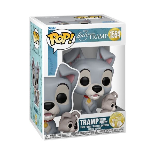 *MARZO 2025* Funko La dama y el vagabundo Figura POP! Disney Vinyl Tramp with puppy 1554