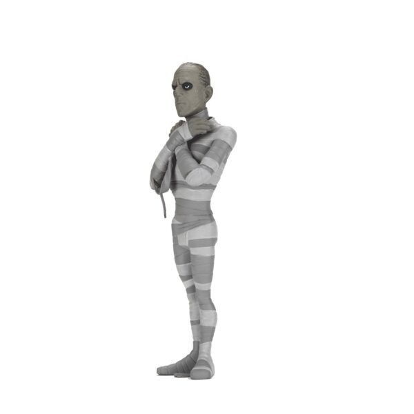 *AGOSTO 2025* Figura Neca THE MUMMY  BLACK & WHITE universal monsters Toony terrors 15cm - Imagen 4