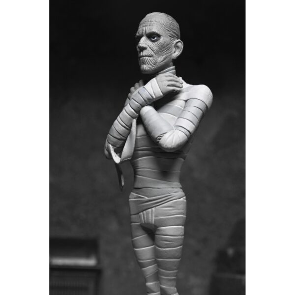 *AGOSTO 2025* Figura Neca THE MUMMY  BLACK & WHITE universal monsters Toony terrors 15cm - Imagen 6