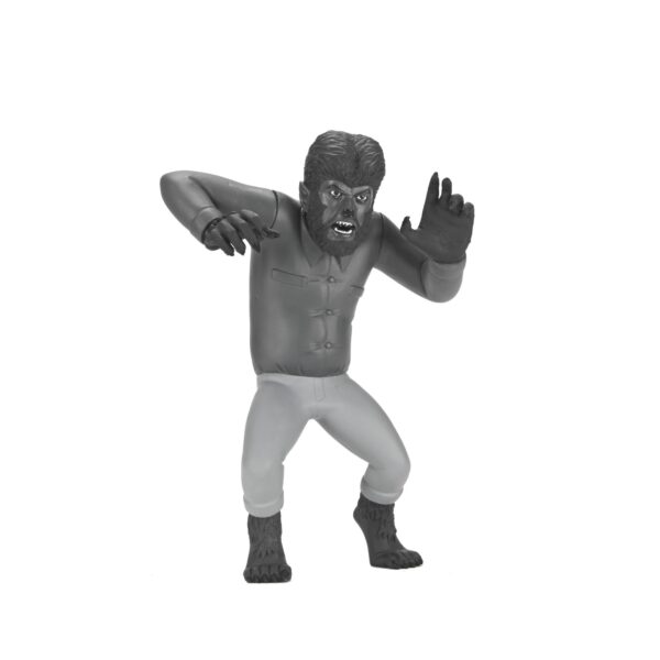 *AGOSTO 2025* Figura Neca THE WOLF MAN  BLACK & WHITE universal monsters Toony terrors 15cm - Imagen 4