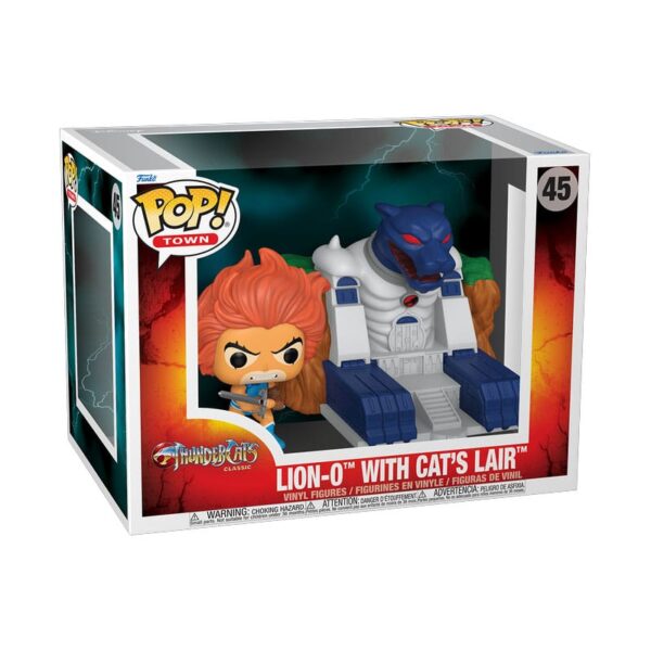 *JULIO 2025* Funko POP! Thundercats POP! Town Vinyl Figura Lion-O with Cat's Lair 45