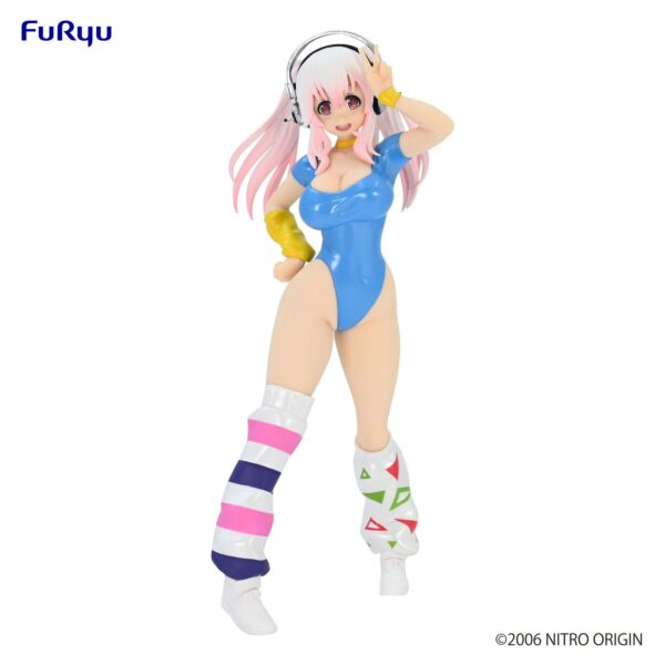 SUPER SONICO 80'S another color blue CONCEPT FIGURE 18 cm - Imagen 4