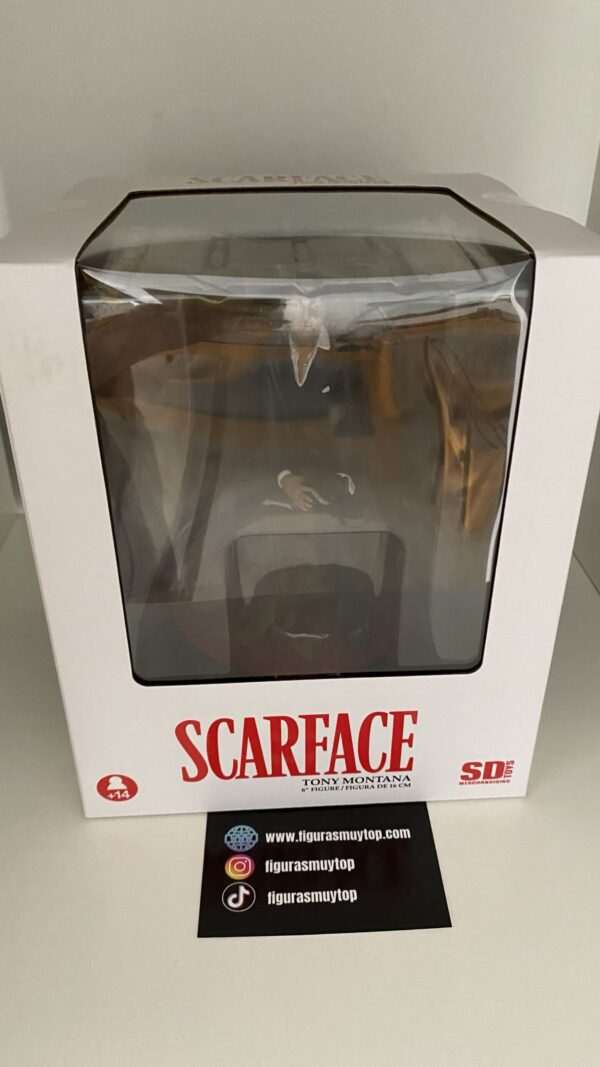 Figura Tony Montana Scarface disparando 18cm