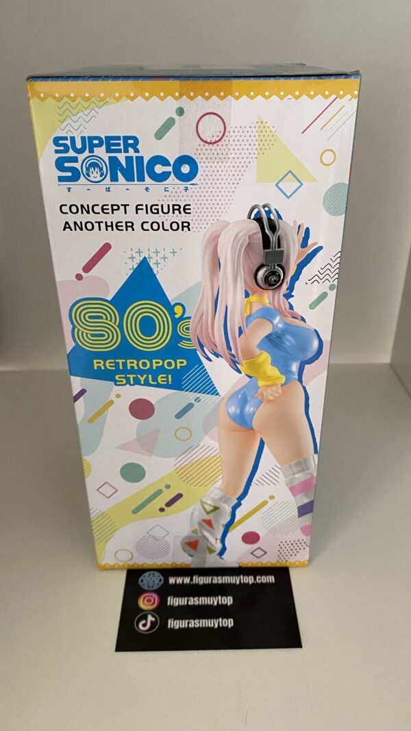 SUPER SONICO 80'S another color blue CONCEPT FIGURE 18 cm - Imagen 2